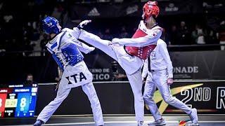 GUADALAJARA 2022 WORLD TAEKWONDO CHAMPIONSHIPS 58 KG FİNAL Vito DELL'AQUILA (ITA) VS Jung JANG (KOR)