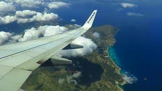 RYANAIR Boeing 737-800 BEAUTIFUL Approach and Landing at Palma de Mallorca Airport (PMI)!