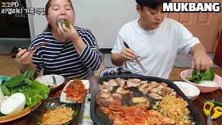 리얼가족먹방:) 아침부터 김치,콩나물,삼겹살 먹방(ft.홍합탕)ㅣKimchi, Spicy bean sprouts, Pork bellyㅣMUKBANGㅣEATING SHOW