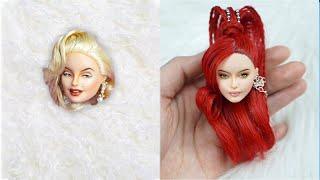 30 DIY Ideas for Your Barbies to Look Like Famous Celebrities | Marilyn Monroe, Audrey Hepburn