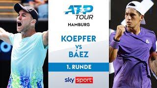 Dominik Koepfer vs. Sebastián Báez - Runde 1 | Hamburg Open 2024 | Highlights - Sky Sport Tennis