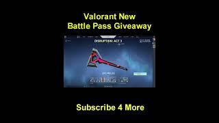 New Valorant Battle Pass Giveaway | Episode 4: Act III Kickoff | #Shorts