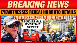 “Sound of crunching metal and bodies” Eyewitnesses Recalls Cybertruck Explosion at Trump Hotel