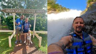 Exploring Oahu! | Green World Coffee Farm, Dole Plantation, Waimea Falls, The Banzai Pipeline & More