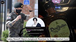 Today News!!! Here Jungkook Reaction to Suga Alcohol Case!!