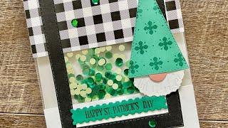 St  Patrick's Day Gnome Window Card!