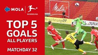 Bundesliga | Top 5 Goals Top Players Matchday 32