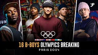 16 B-Boys Qualified  OLYMPICS #Paris2024 | LINE UP