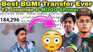 Mazy React On Best BGMI Transfer Ever MOGO SPower / Tx Jonathan 