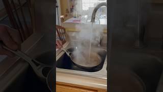 Warping a frying pan for science