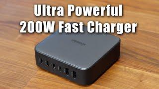 Fast Charge All Your Samsung or Apple Devices Simultaneously with UGREEN 200W Nexode Charger