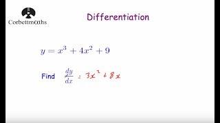 Differentiation - Corbettmaths