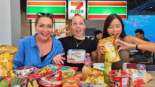 WORLD'S LARGEST 7-ELEVEN in Pattaya Thailand  MUST TRY Food in 7-Eleven !!!