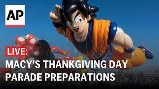 Macy's Thanksgiving Day parade LIVE: Preparations begin in New York