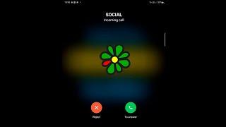 ICQ Incoming Call on Samsung Galaxy Z Fold 3 (Screen Video)