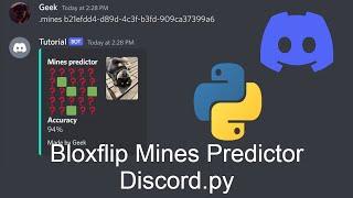 How to make a bloxflip mines Predictor discord bot | Read DESCRIPTION