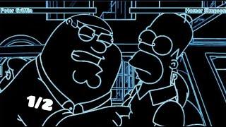 Peter Griffin vs. Homer Simpson with healthbars 1/2  vocoded To Gangsta's Paradise