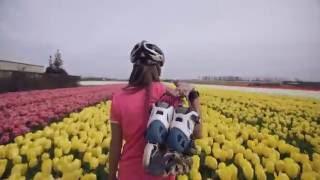 Skating in the Netherlands, the land of Tulips