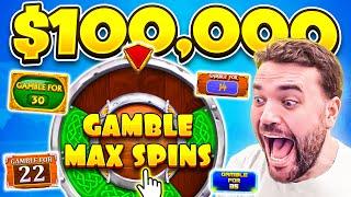 I SPENT $100,000 ON GAMBLE ONLY SLOTS! (MAX SPINS!)