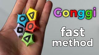 How to make Gonggi from Squid Game (DIY Paper Gonggi) 🟢🟡🟣