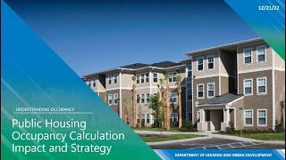 PHA Occupancy Webinar Series: Public Housing Calculation Impact and Strategy