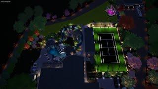 3D Landscape Design - Lazy River Pool - Northern California - Yard Design Ideas