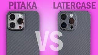 Pitaka MagEZ vs Latercase Ultra Thin Carbon Fiber Phone Cases for the iPhone 15 Pro Max