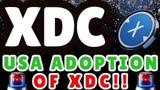 #XDC: #USA ADOPTION!! #CRYPTO #XRP #XLM