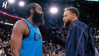 James Harden & Steph Curry Share a Moment after the Game