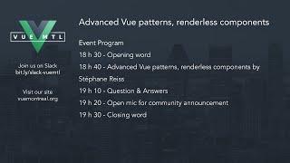 015 - Advanced Vue pattern, renderless components