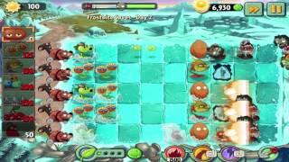 Plants vs Zombies 2 : Frostbite Caves - Day 2 Walkthrough