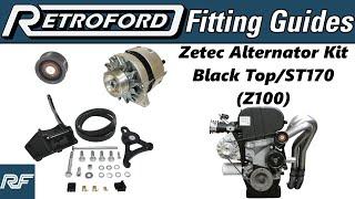 Retroford Fitting Guides: Zetec Alternator Kit - Black Top/ST170 (Z100)