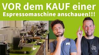 Was du VOR dem Kauf einer Espressomaschine wissen SOLLTEST!