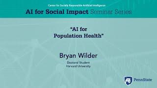 AI for Population Health - Bryan Wilder