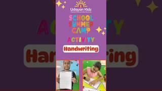 ️Handwriting Heroes: Summer Camp Activity at Udayan Kidz  #handwriting #handwritingimprovement