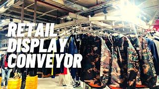 Enclosed Type #OverheadConveyor for Garment #RetailDisplay |  #AlineConveyors