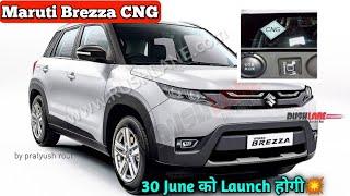 Maruti Brezza CNG Spied Launching On 30 June | First CNG SUV Brezza आ रही है| Mileage - 30Km