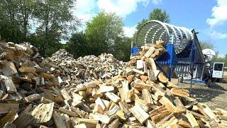 Amazing Automatic Fast Firewood Splitter in Action, Biggest Wood Processing Machines Working