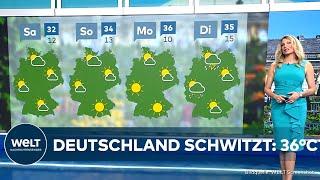 DEUTSCHLAND: "36°C und es wird noch heißer" – Hitzewelle trifft auf herbstliche Kältefront!