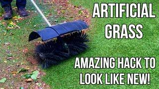 Artificial Grass Maintenance AMAZING HACK to make your Astroturf look NEW AGAIN in Under 1 HOUR