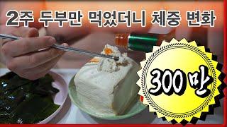 121kg 초고도비만-두부만 2주 먹었더니 몸의 변화 -두부다이어트 about 17 days of eating only tofu and weight change process