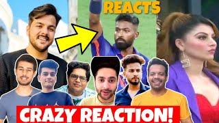 YouTubers CRAZY REACTION on India Vs Pakistan Match 2022, Hardik Pandya Reaction, Asia Cup 2022