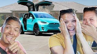 I SURPRISED my wife with a TESLA! bought a TESLA for $50!