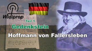 Hoffmann von Fallersleben in Mecklenburg Gedenkstein