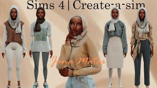 The Sims 4 CAS | Hijabi Sim| CC links| Sim Download| Realistic Sim