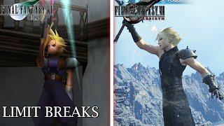 Final Fantasy VII Rebirth - All Limit Breaks Comparison - Original vs Rebirth