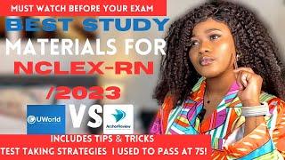 THE BEST STUDY MATERIALS  FOR NCLEX-RN/2024 | MY TOP TIPS, TRICKS  AND TESTING STRATEGIES