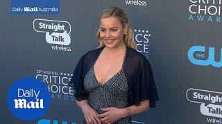 Abbie Cornish looks glam in cleavage-baring gown at Critics' Choice - Daily Mail