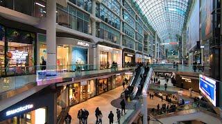 [4K]  Toronto Eaton Centre Full Walk | Shopping Mall Walking Tour | Downtown Toronto Canada