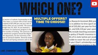 Multiple Scholarship Offers? How to Choose the Best School!   #scholarship #gradschooltips